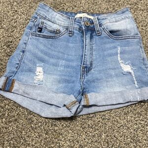 size 0 kancan jean shorts